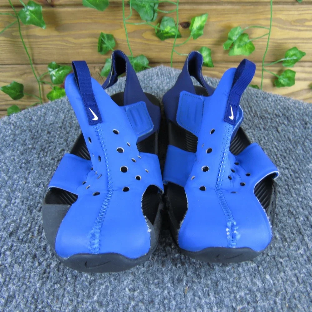 Nike Sunray Protect 2 Boys 2 Blue Synthetic Sandals Lightweight‎ Water-Friendly